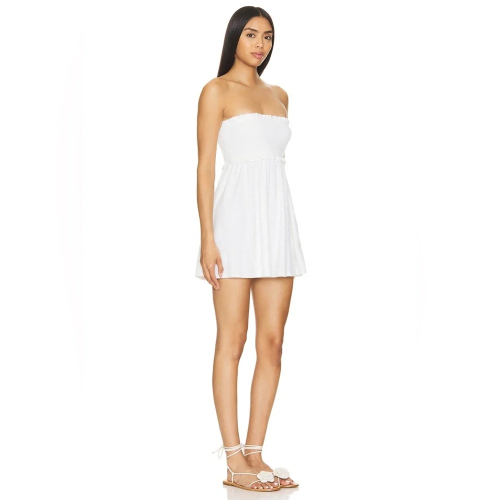 NWT- Lovers & Friends White Strapless NIKKI MINI DRESS Size: XL